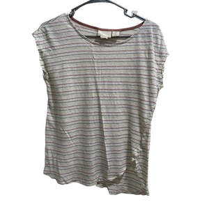 CYNTHIA ROWLEY Women‎ Medium Shirt 100% Linen, Multicolored